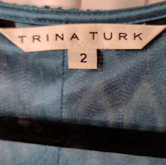 Blue Patterned Maxi Dress - Picture 4 of 4